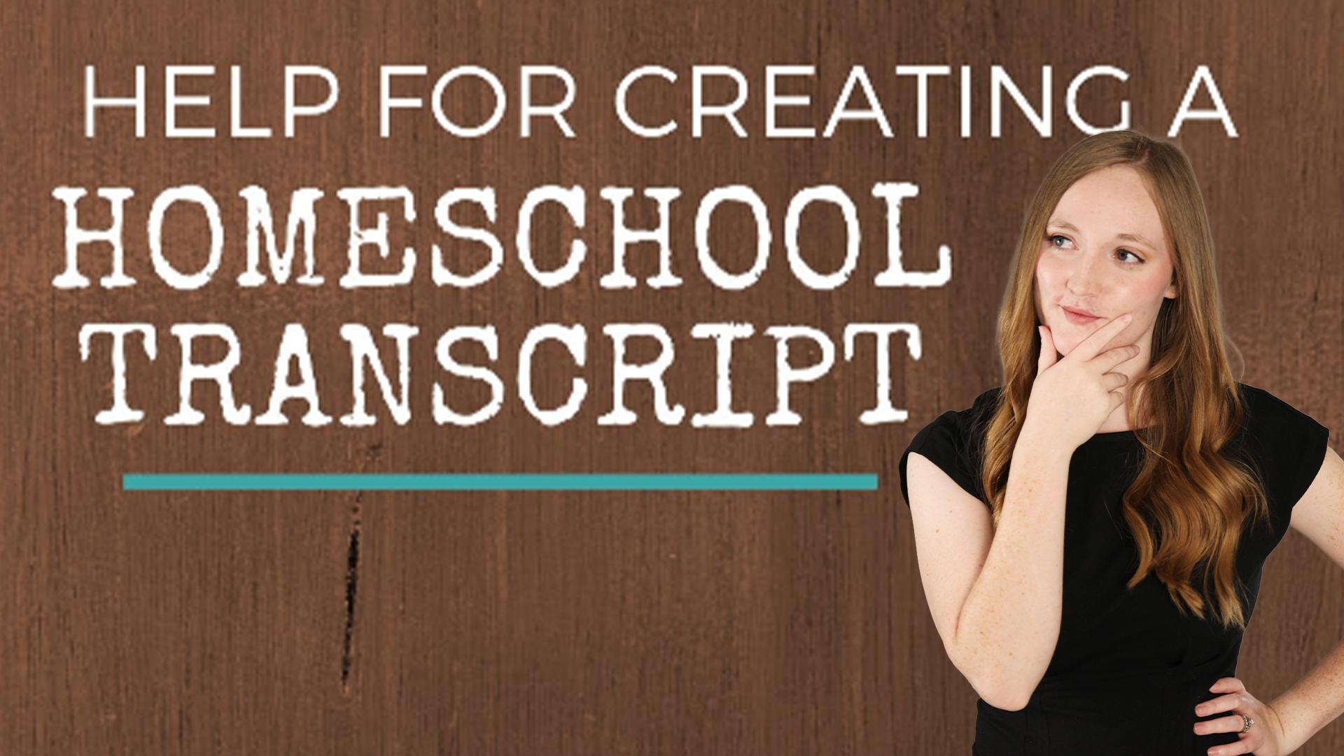 Alex smiling with a graphic labeled Help for creating a Highschool Transcript
